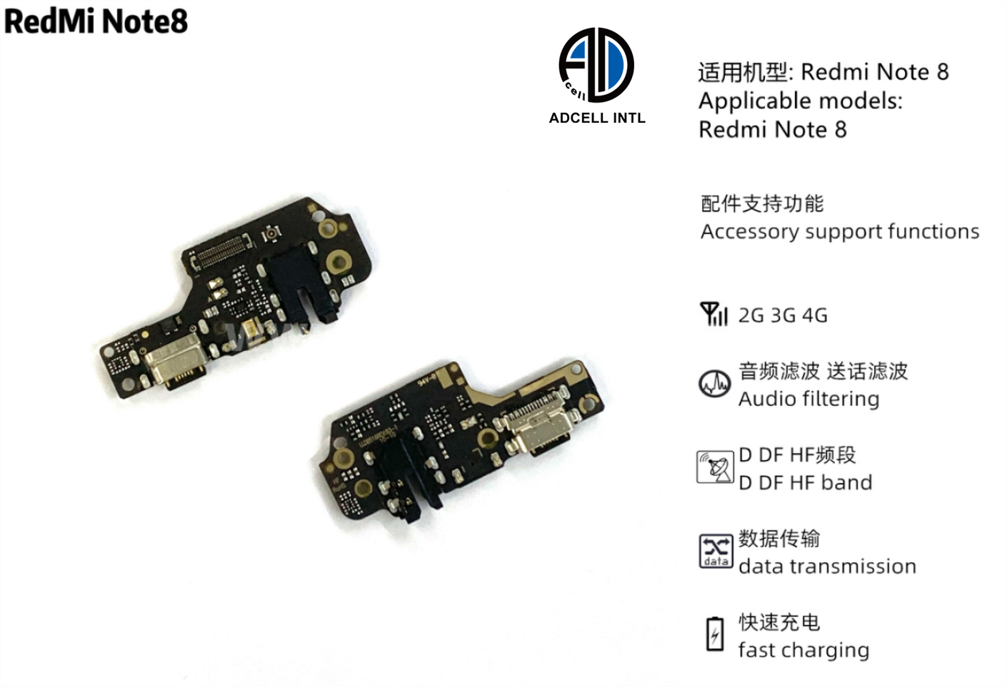 Flex Carga para Xiaomi Redmi Note 8 Original