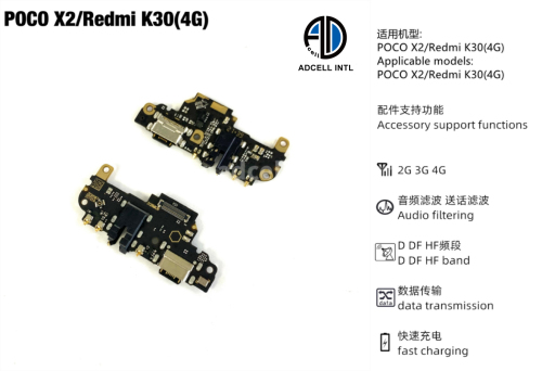 Flex Carga para Xiaomi Redmi Poco X2/K30 Original