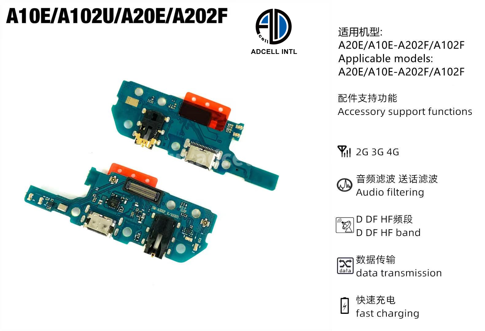 Flex Charging Port for Samsung A10E/A20E Original