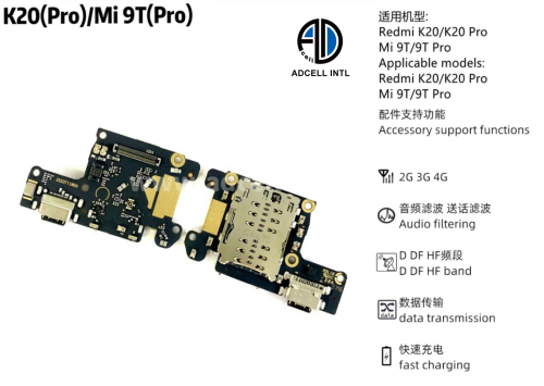 Flex Carga para Xiaomi Redmi K20/Mi 9T Original
