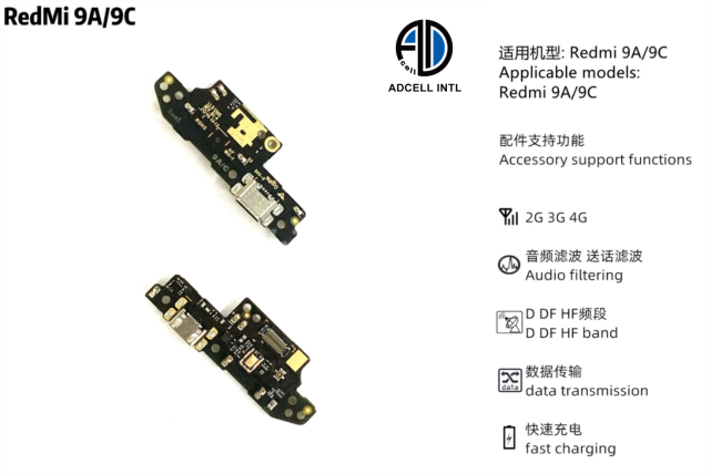 Flex Carga para Xiaomi Redmi 9A/9C Original
