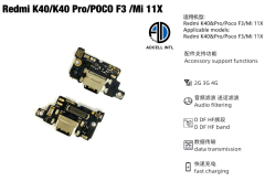 Flex Carga para Xiaomi Redmi K40/Poco F3 Original