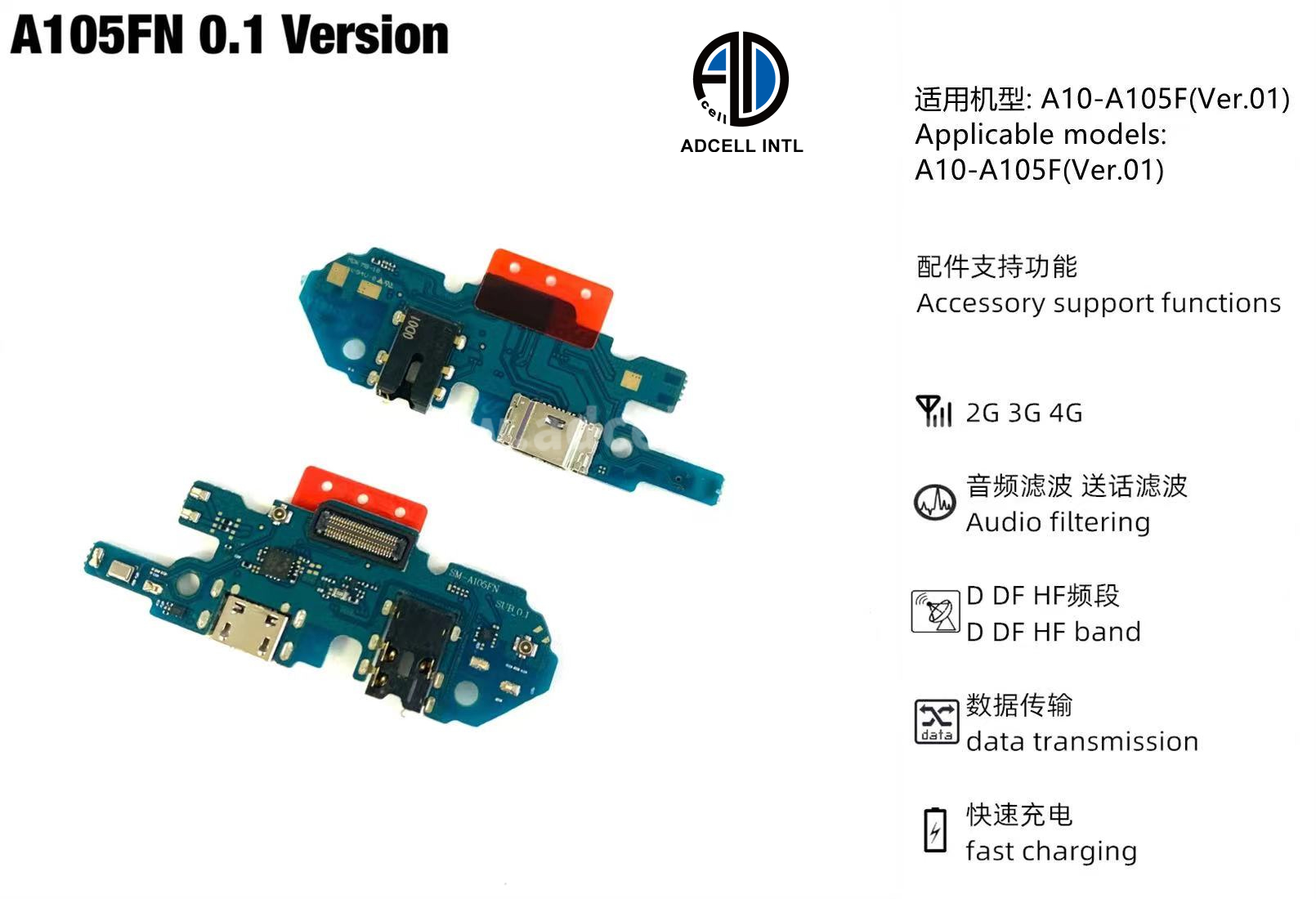 Flex Charging Port for Samsung A105 Original