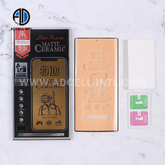 Lamina Ceramica 9D Mate con Curvo para Celulares