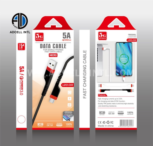 Data Cable LDO-C02 for Micro V8/Lightning/TYPE C
