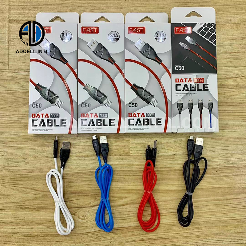 Data Cable C50 for Micro V8/Lightning/TYPE C