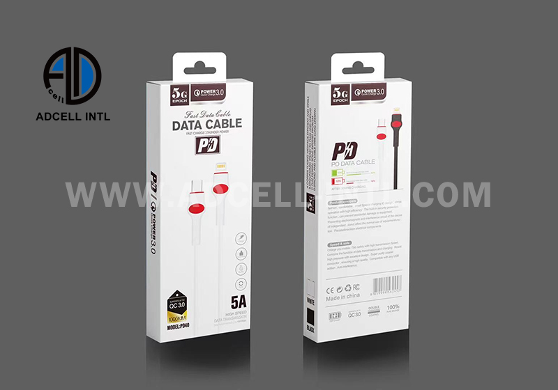 Data Cable PD40 for Micro V8/Lightning/TYPE C