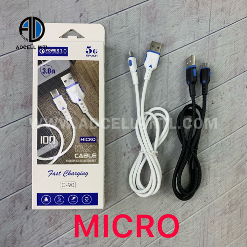 Data Cable C90 for Micro V8/Lightning/TYPE C