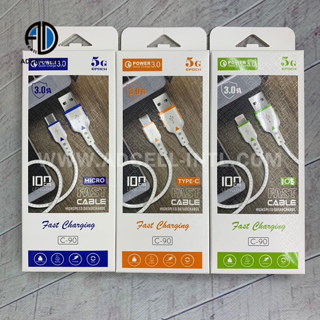 Data Cable C90 for Micro V8/Lightning/TYPE C