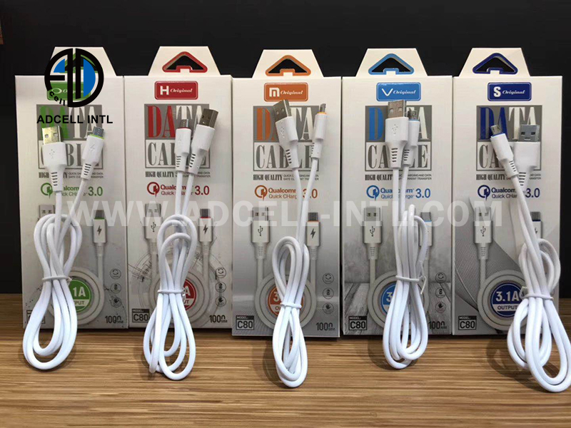 Data Cable C80 for Micro V8/Lightning/TYPE C