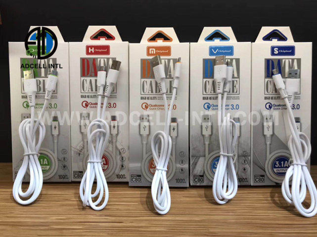 Data Cable C80 for Micro V8/Lightning/TYPE C