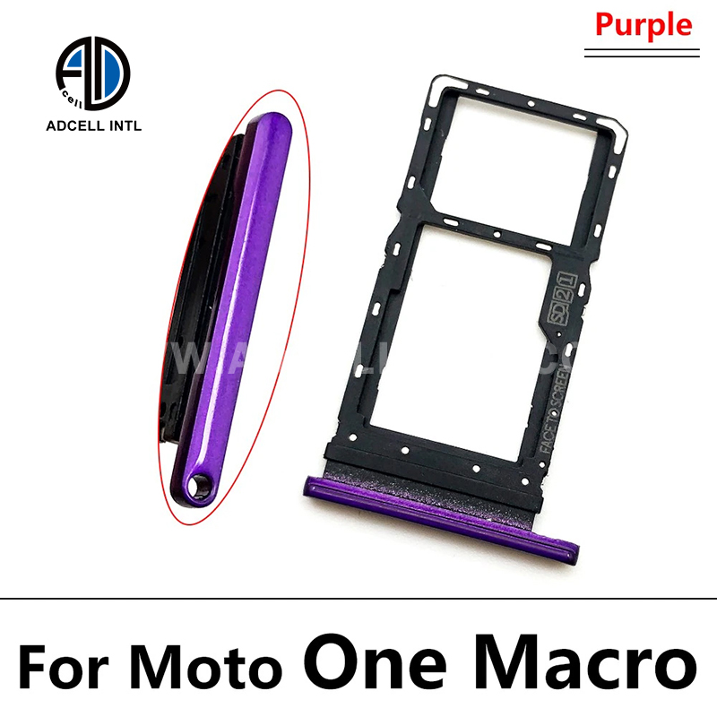 Porta sim/Bandeja de sim para Moto One Macro