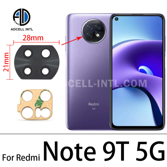 Lente de Camara para Redmi Note 9T 5G
