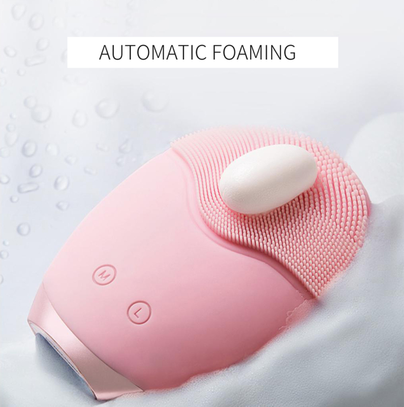 SG02a Facial Cleansing Brush，Automatic Foaming Face Scrubber