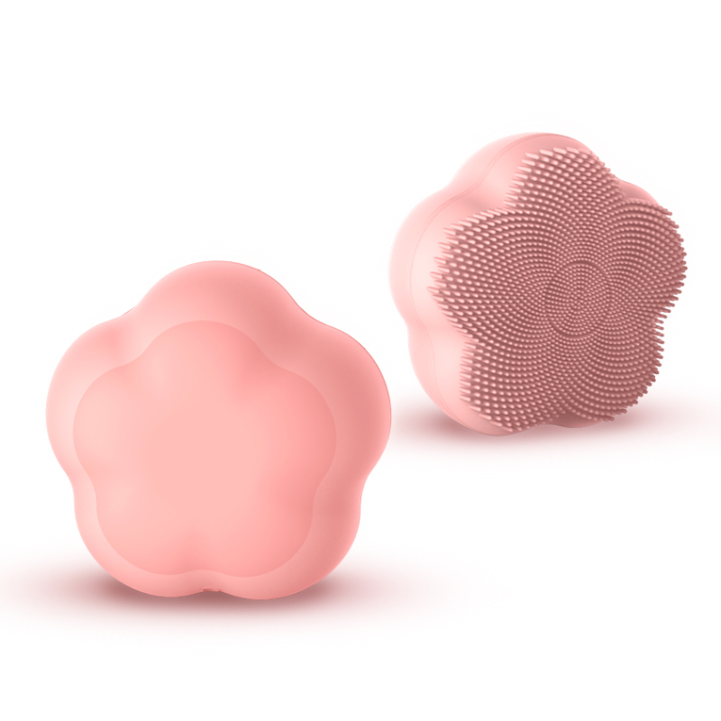 SJ05 Flower Facial Cleansing Brush，Magnetic Bead Rotary Massage
