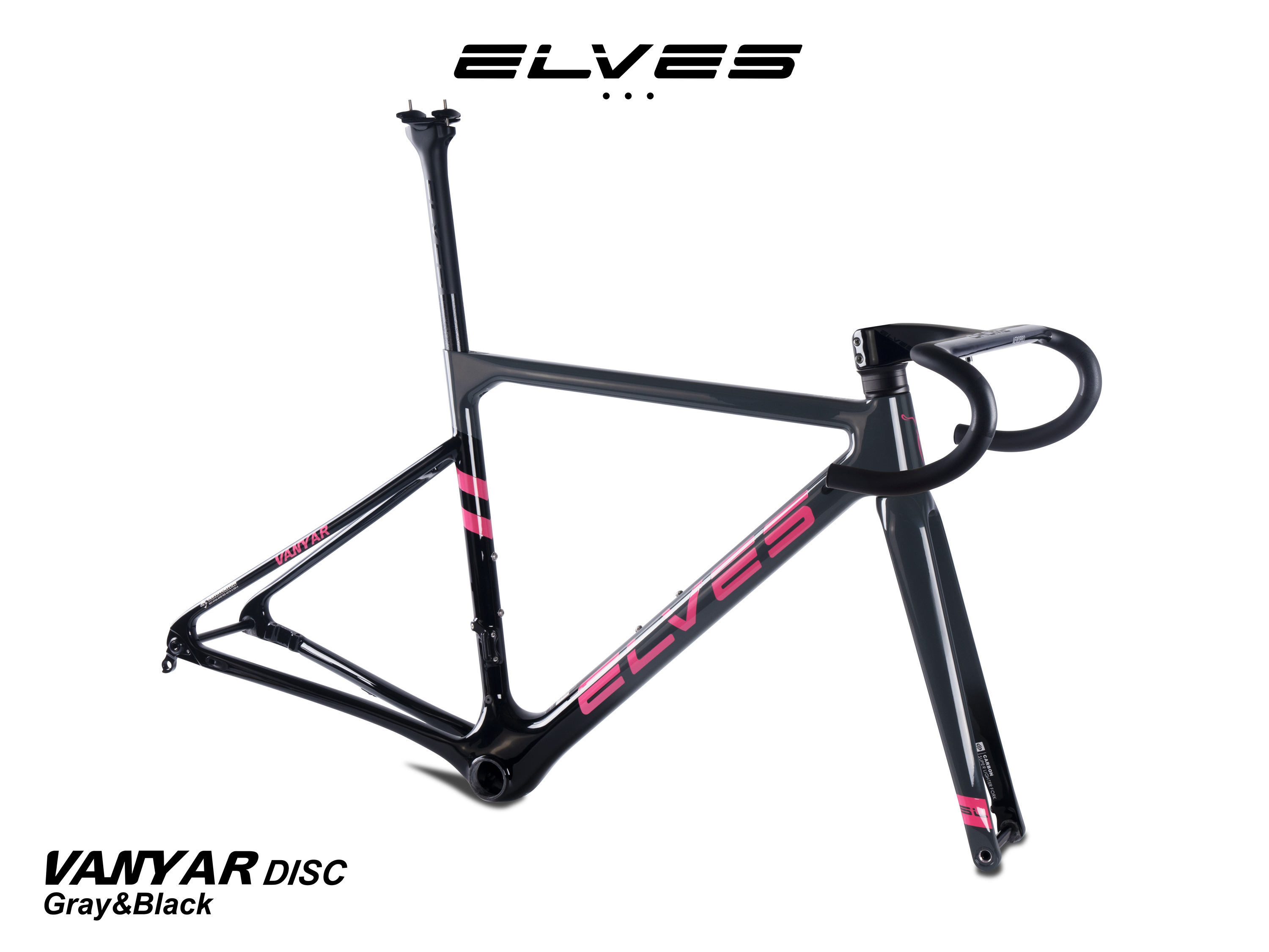 2022 ELVES VANYAR Full Carbon DISC Road Framesets, Superlight Disc Road  Frame