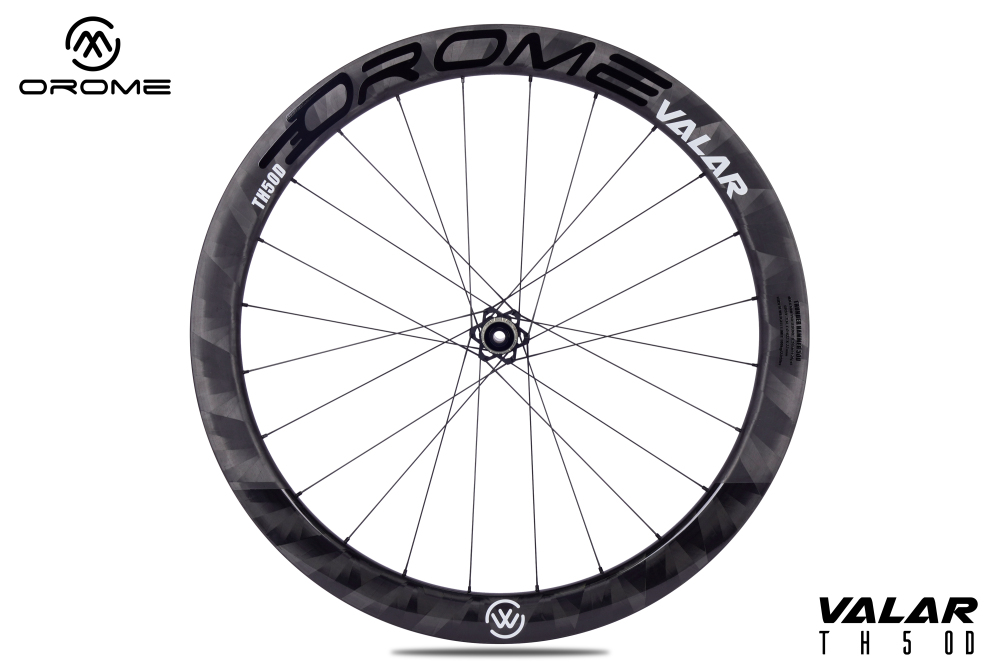OROME VALAR TH50D Carbon Road Disc Brake Wheelsets, Disc Brake Carbon Wheels. Superlight Carbon Disc Brake Wheelsets