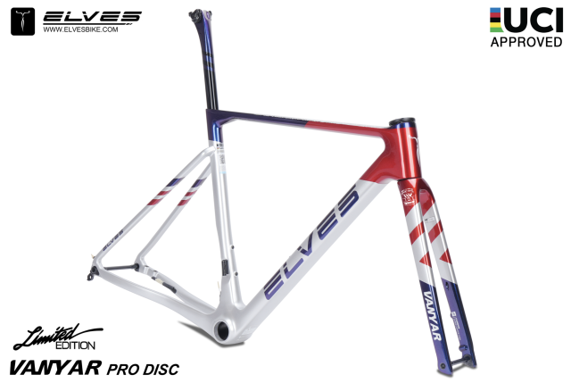 UCI Approved, ELVES Vanyar Pro Disc Road Framesets, Superlight  Full Carbon Disc Road Frame