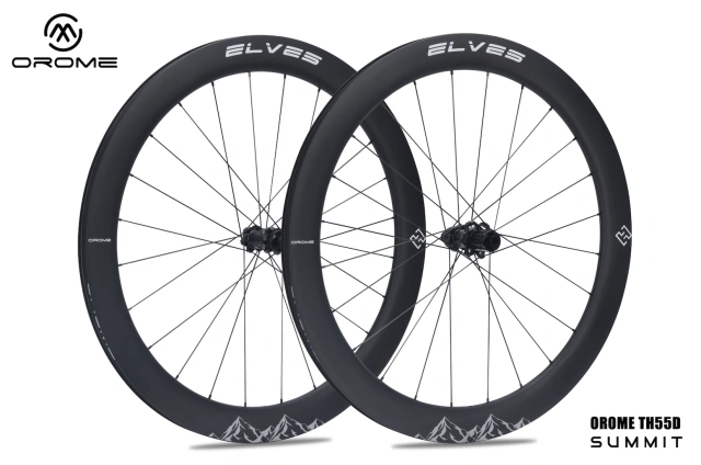 OROME VALAR TH55D SUMMIT Carbon Road Disc Brake Wheelsets, Disc Brake Carbon Wheels. Superlight Carbon Disc Brake Wheelsets