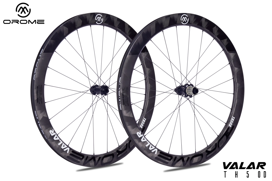 OROME VALAR SK40D Road Disc Wheelset - ALL CARBON SIX SPOKE