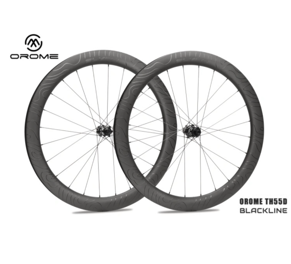 OROME VALAR TH55D BLACKLINE Superlight Carbon Disc Brake Wheelsets