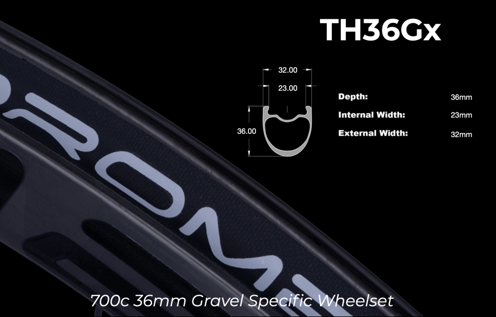 OROME VALAR TH36Gx Carbon Road Disc Brake Gravel Wheelset, Disc Brake Carbon Wheels. Superlight Carbon Disc Brake Wheelsets