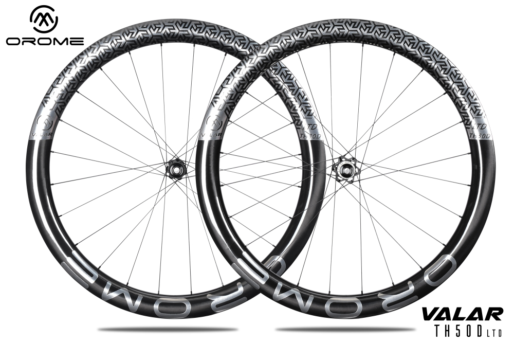 OROME VALAR TH50D Carbon Road Disc Brake Wheelsets, Gravel Disc Brake Carbon Wheels. Superlight Carbon Disc Brake Wheelsets