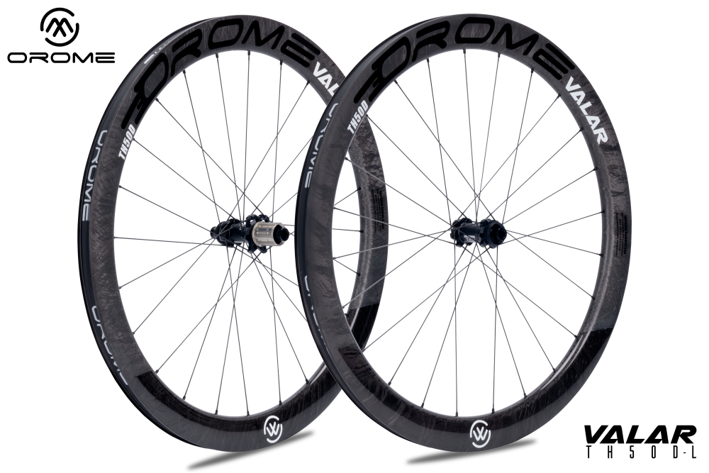 OROME VALAR TH50D Carbon Road Disc Brake Wheelsets, Gravel Disc Brake Carbon Wheels. Superlight Carbon Disc Brake Wheelsets