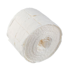 Nail wipes in a roll