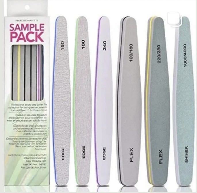 Set of nail files in a box
