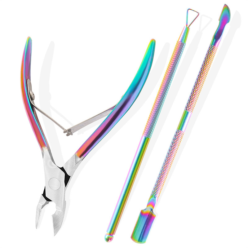 Scissors and cuticle lifter set