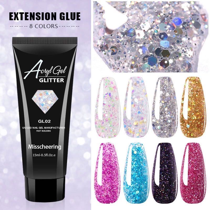 Acryl gel glitter