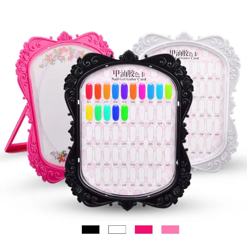 Nail gel polish color display