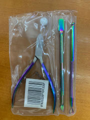 Scissors and cuticle lifter set