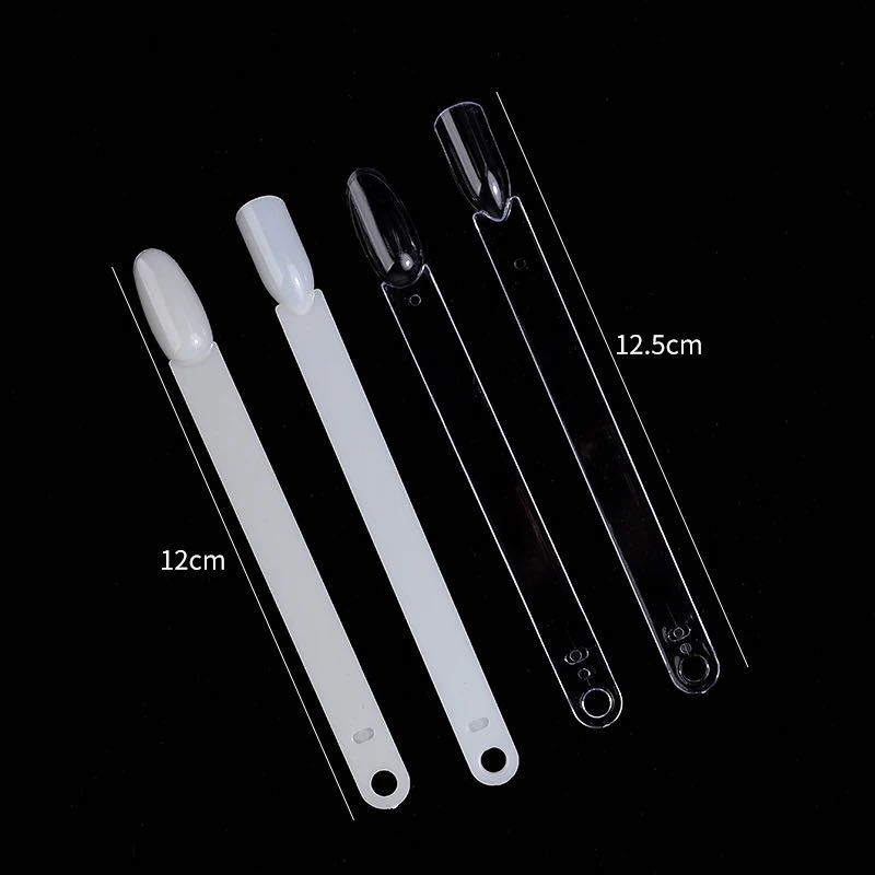 Nail color tips display fan with ring