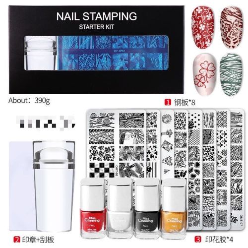 Nail polish and stamp set