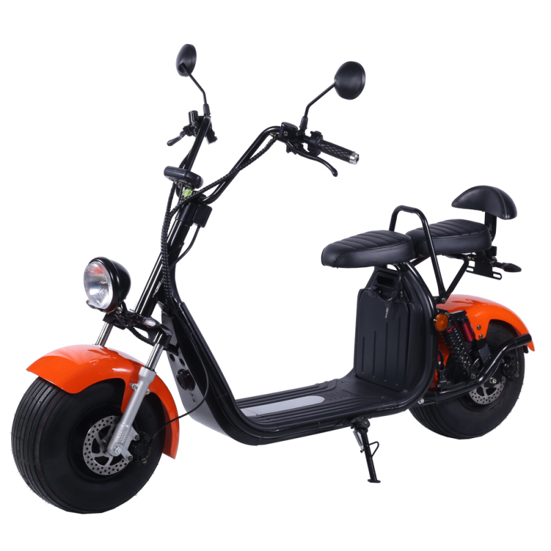 2022 Electric Motorcycle 2000w 20Ah Scooter Europe Warehouse Fat Tire Two Wheel Citycoco Adult for Sale HR2-2