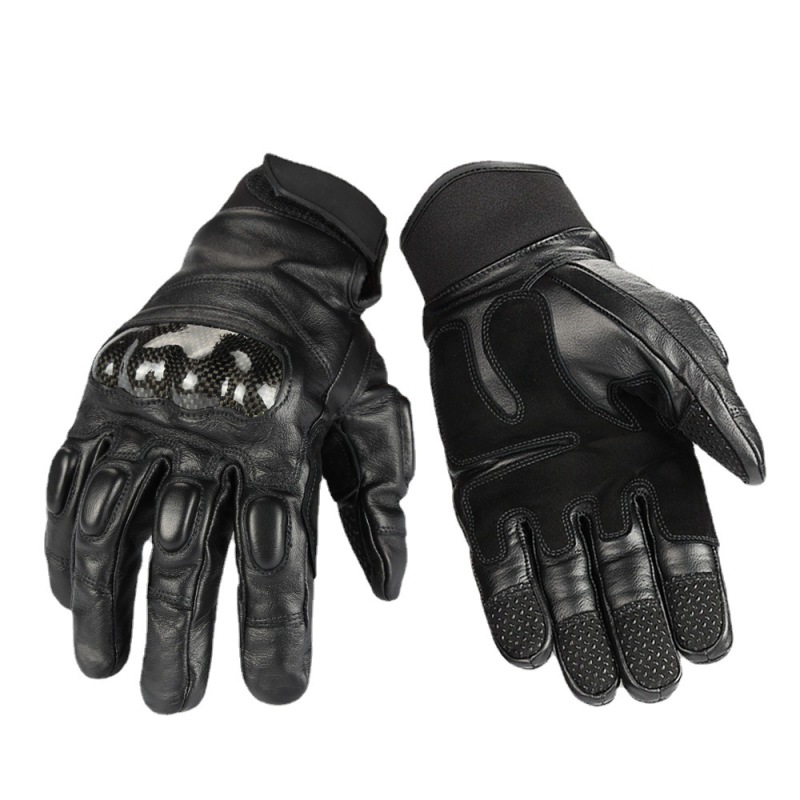 Leather Gloves Electric Scooter Riding Motorcycle Gloves Winter Riding Gloves Hand Protection