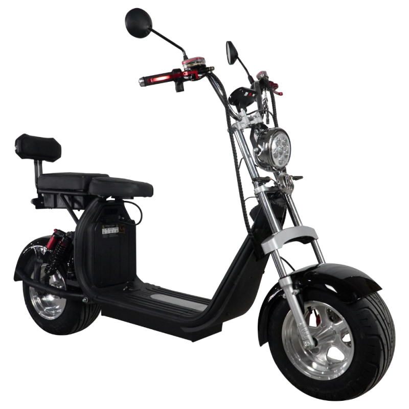 Aluminium wheel double seat one-button start electric citycoco HR5