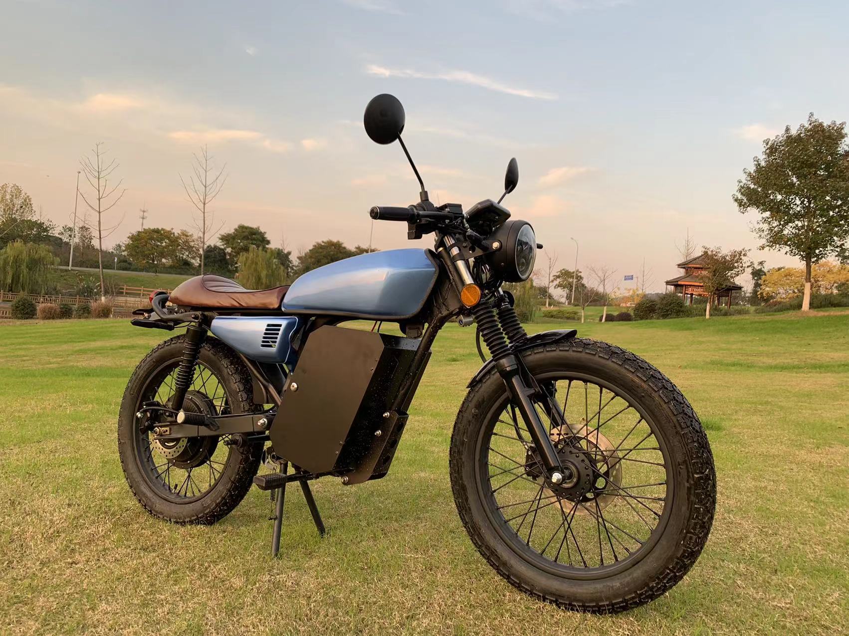 View of CG Motor Bike Vintage Streetbike Retro Electric Scooter for Adult 2200W ...