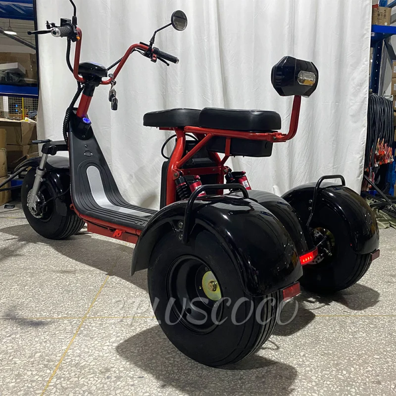 1000W/1500W/2000W Electric Scooter 3 Wheel Fat Tire Citycoco HT3