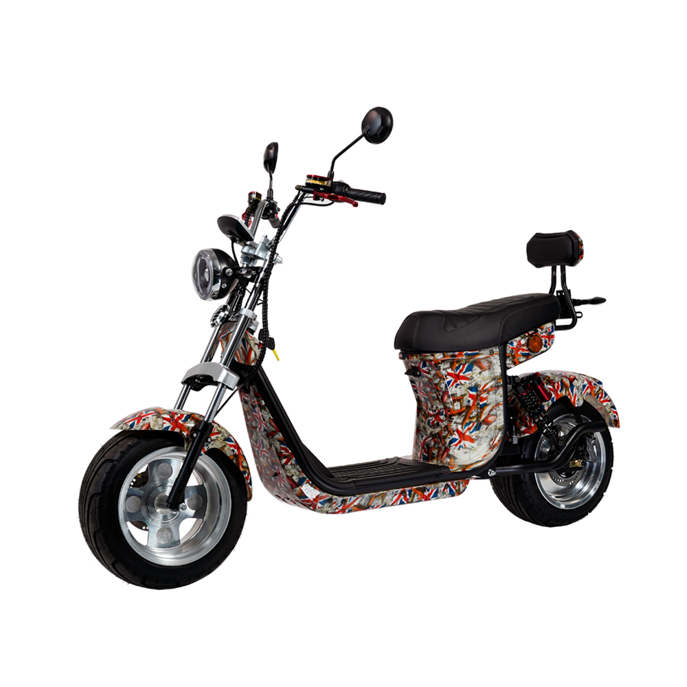 Newly Upgraded NFC Unlock Big Wheel Off Road City Coco Electric e Scooters with Seat for Sale Fat Tire Citycoco HR9