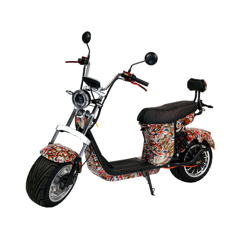 Newly Upgraded NFC Unlock Big Wheel Off Road City Coco Electric e Scooters with Seat for Sale Fat Tire Citycoco HR9