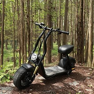 Mini Coco Electric Scooter Adults 48v 1000w Lithium Black E-Bike HS6