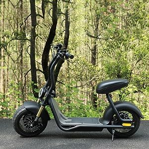 Mini Coco Electric Scooter Adults 48v 1000w Lithium Black E-Bike HS6