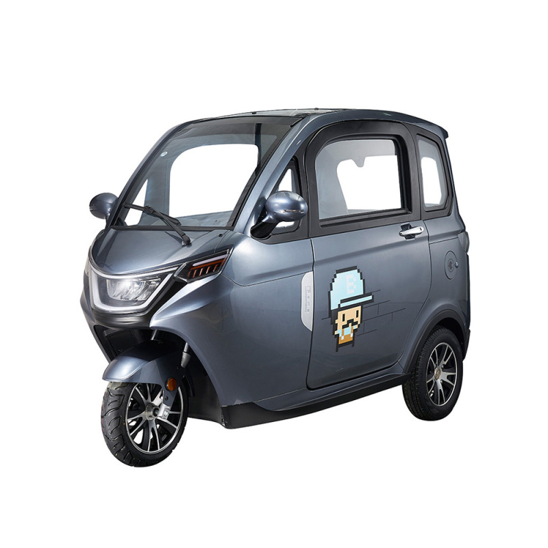 EEC Electric Closed Cabin Car Tricycle Three Wheel Car Tuk New Energy Passengers