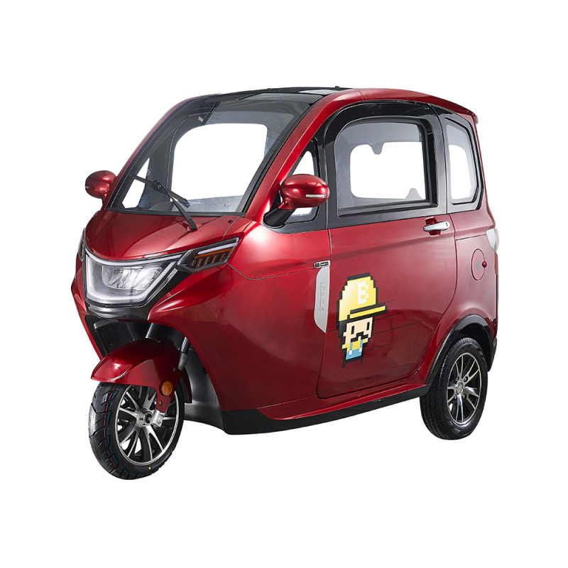 EEC Electric Closed Cabin Car Tricycle Three Wheel Car Tuk New Energy Passengers