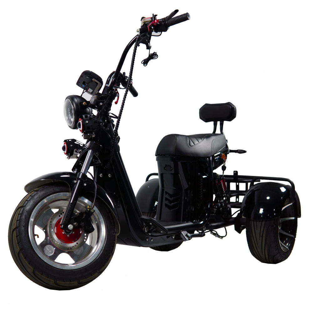 New model Three Wheel Bike E-Chopper 2000w Powerful Electric Scooter for Golf Course Use HT9