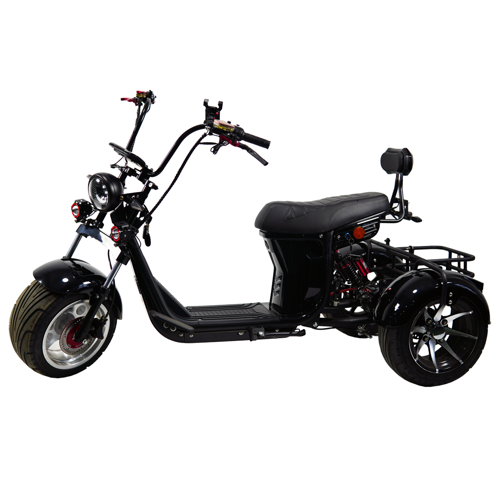 New model Three Wheel Bike E-Chopper 2000w Powerful Electric Scooter for Golf Course Use HT9