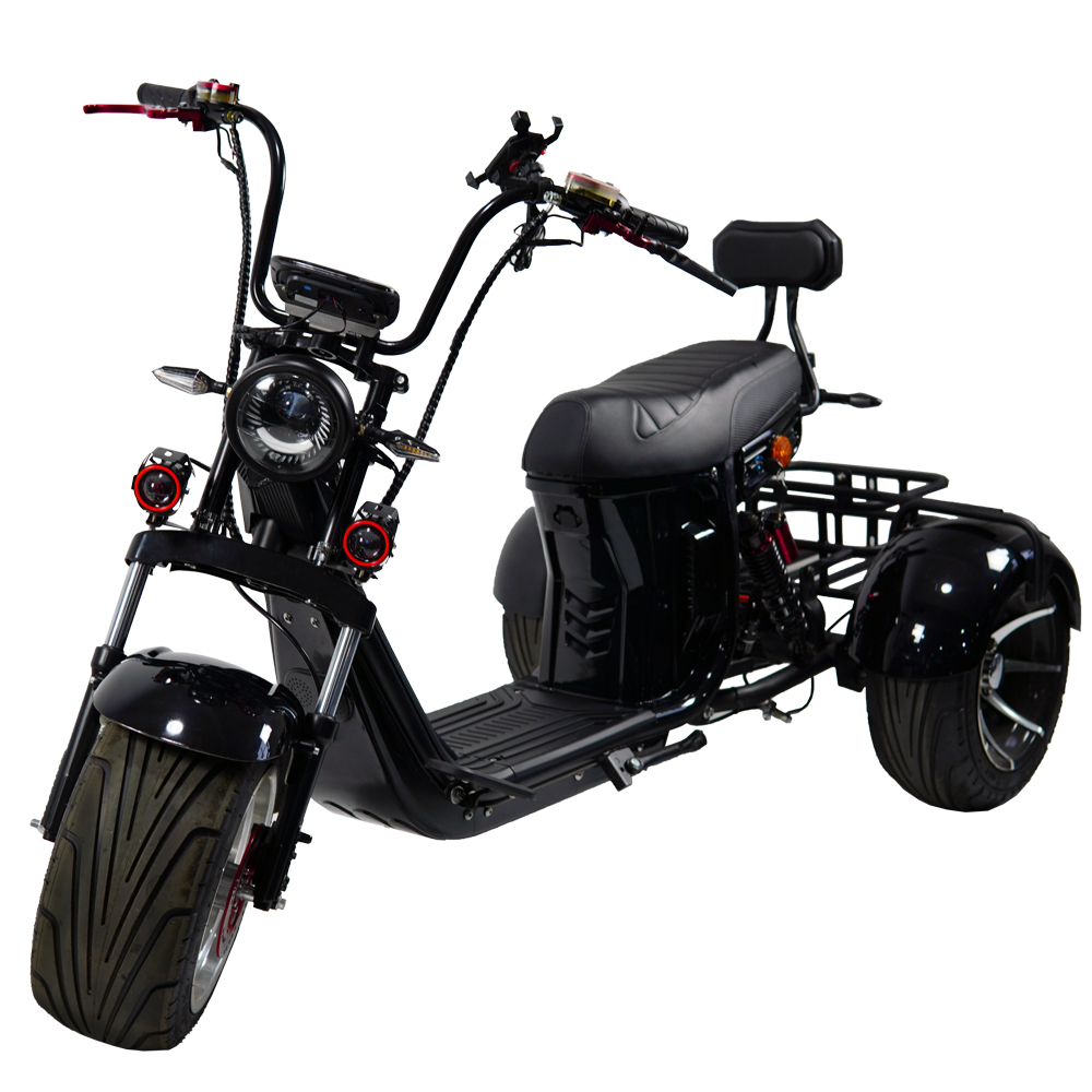 New model Three Wheel Bike E-Chopper 2000w Powerful Electric Scooter for Golf Course Use HT9